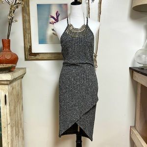 Aakaa drake Frey and black cocktail or summer dress